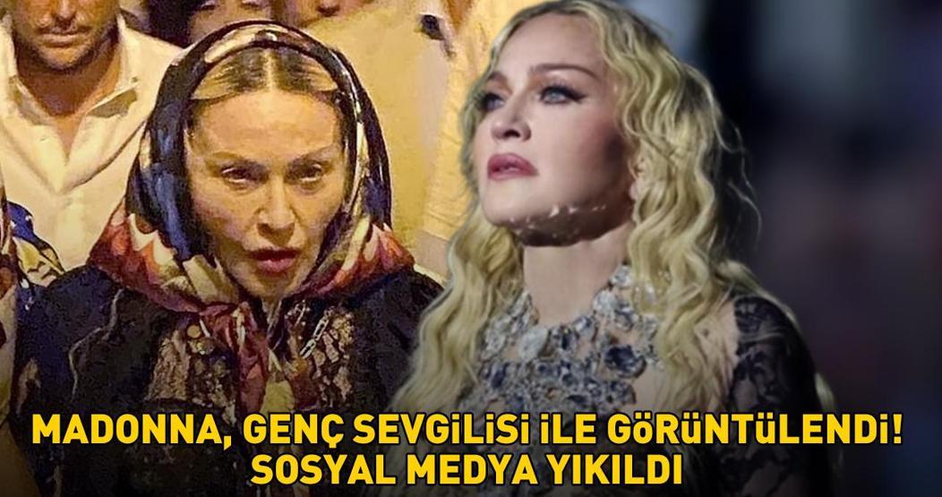 Popun Kraliçesi Madonna 38 yaş küçük sevgilisiyle görüntülendi Sosyal medya yıkıldı: Fena çökmüş