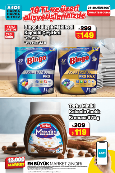 A101 Marketlerinde 24-30 Ağustos Aktüel Ürünler: Kaçırılmayacak Fırsatlar