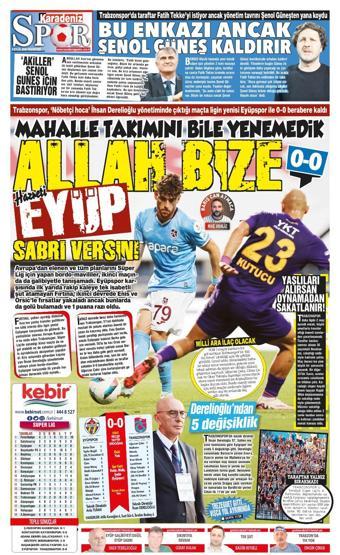 Trabzonsporda gol krizi: Allah bize Eyüp sabrı versin