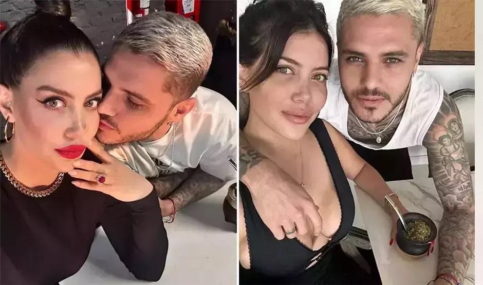 GALATASARAYIN YILDIZI ICARDİ İLE WANDA NARA SARMAŞ DOLAŞ Arjantin gecelerinde objektiflere böyle yakalandılar