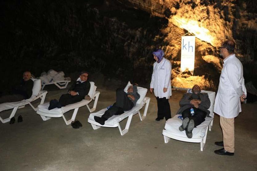 Çankırıda KOAH hastalarına tuz mağarasında tedavi