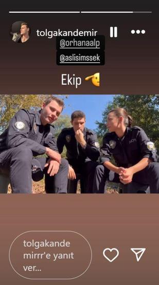 Arka Sokakların Melih Komiseri Tolga Kandemire bakın Kısmetse Olur ile tanınmıştı, set paylaşımları ile Instagramı salladı