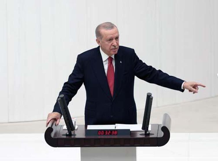 SON DAKİKA || Cumhurbaşkanı Erdoğandan Mecliste tarihi konuşma 2.5 saat mesafe vurgusu
