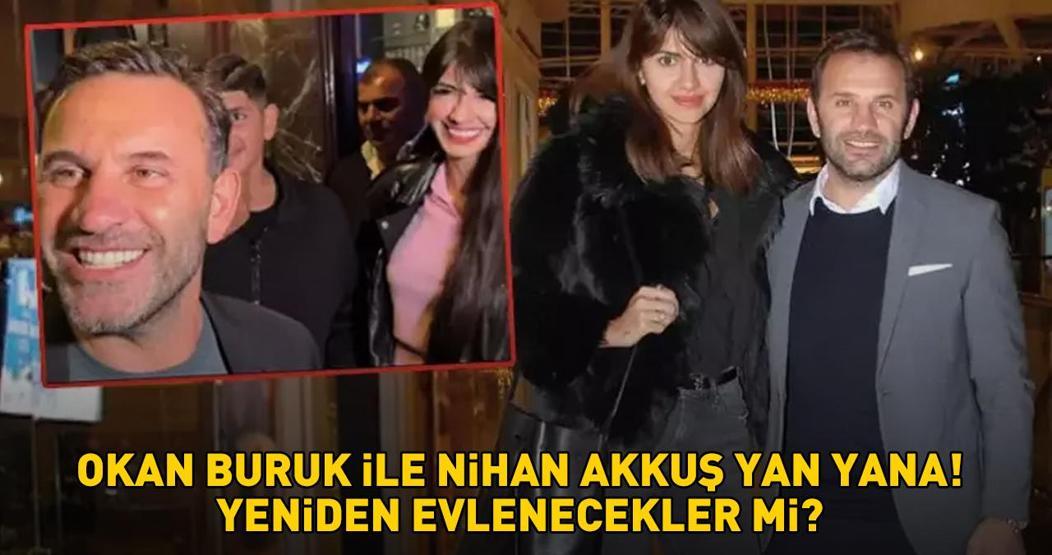 Galatasaray Teknik Direktörü Okan Buruk ile Nihan Akkuş yan yana YENİDEN EVLENECEKLER Mİ