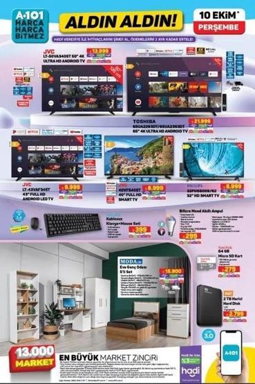 GÜNCEL A 101 AKTÜEL ÜRÜNLER KATALOĞU 10 Ekim 2024: A101de hangi ürünler indirimde Motosiklet 39 BİN 990 TL, merdiven 799 TL
