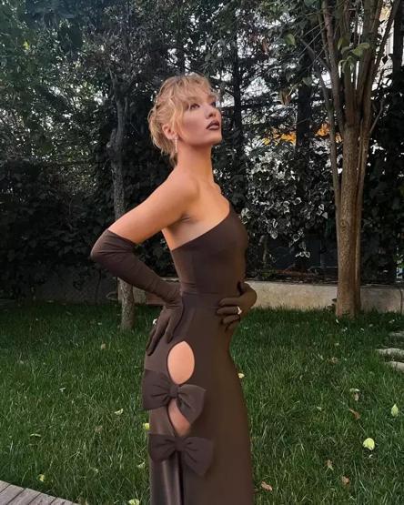 MELİSA DÖNGELİN TARZININ BEDELİ DUDAK UÇUKLATTI Binlerce liralık elbise