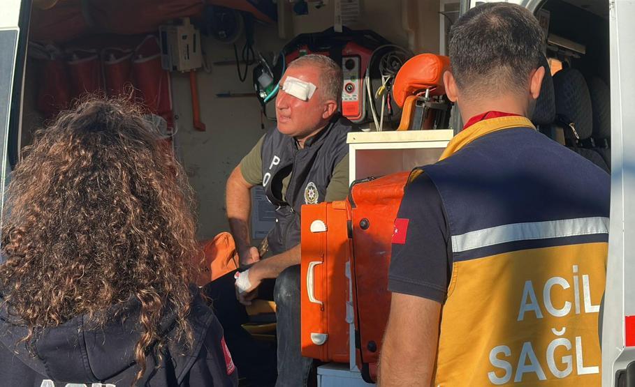 Edirnede maçta görevli polise yumruklu saldırı: 2 gözaltı