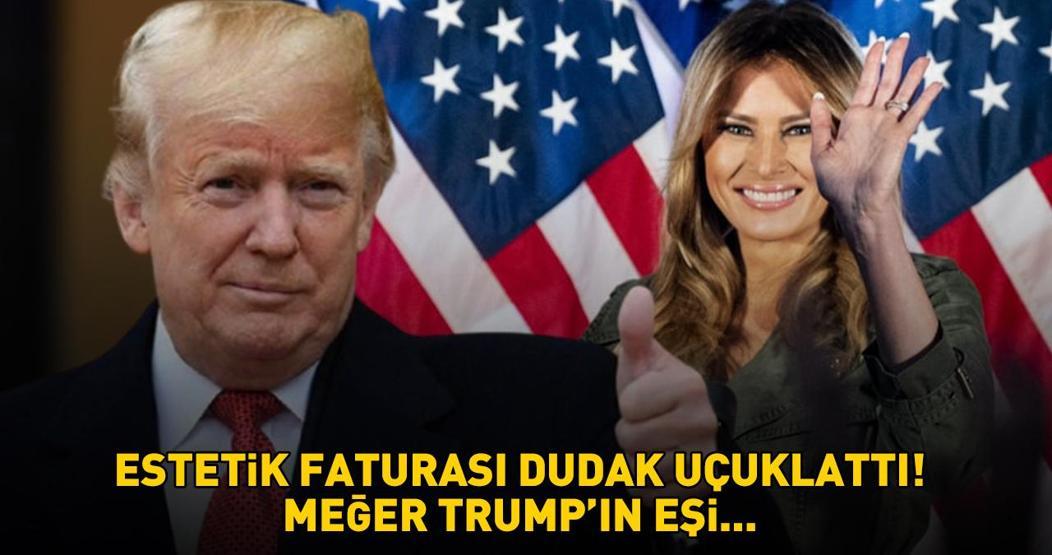 ESTETİK FATURASI DUDAK UÇUKLATTI ABD başkan adayı Donald Trumpın eşi pürüzsüz cildini 50 bin dolarlık operasyona borçlu