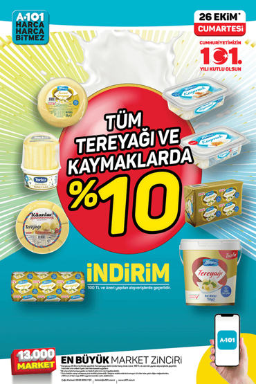A101 26 Ekim - 1 Kasım 2024 Aldın Aldın Kataloğu Yayınlandı İşte İndirim Fırsatları