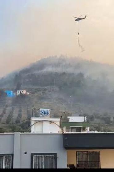 Hataydaki orman yangını, 20 saat sonra kontrol altında
