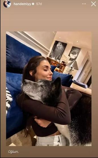 Hande Erçel minik dostuyla fotoğrafını paylaştı: Hayranlarından yorum yağdı