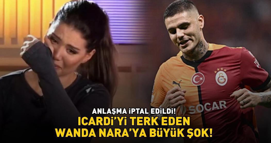 Galatasarayın yıldızı Icardiden ayrılan Wanda Naraya büyük şok SÖZLEŞMESİ FESHEDİLDİ
