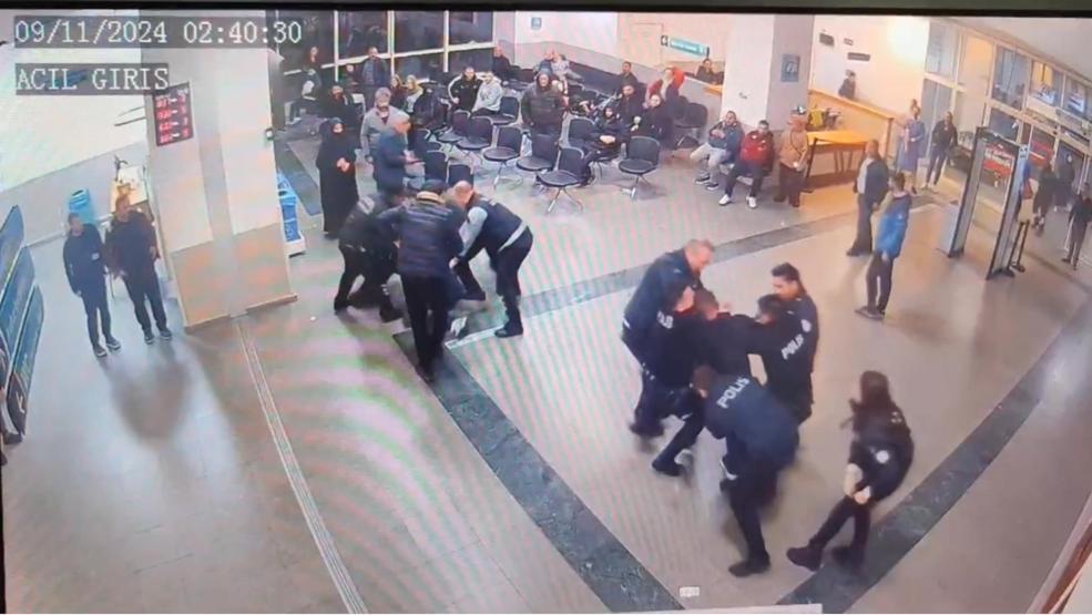 Reşit olmayan kızla otele girerken yakalandı: Yakınları polise saldırdı