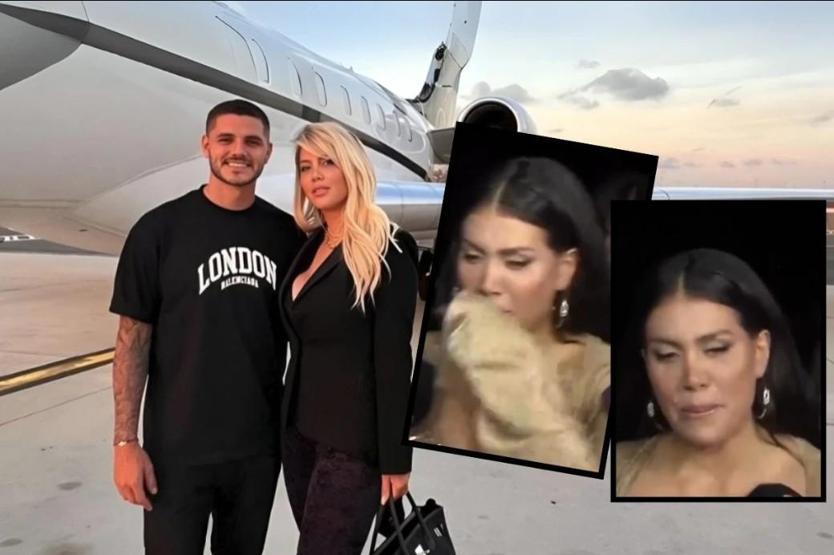 Wanda Nara gözyaşlarına boğuldu Icardi sorularına cevap vermedi