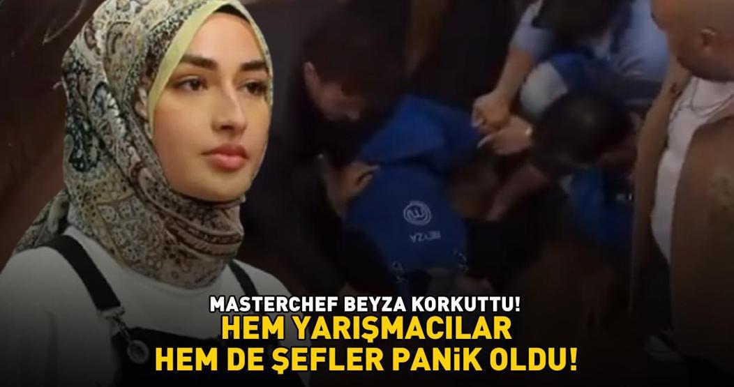 MasterChef Beyza bir anda yere yığıldı STÜDYODA PANİK DOLU ANLAR