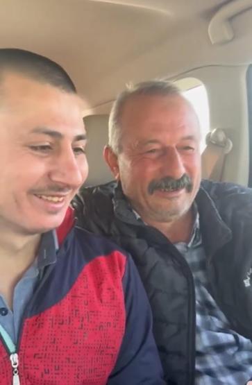 Suriye’de 14 ay tutuklu kalan Engin, memleketi Manisa’ya dönüş yolunda