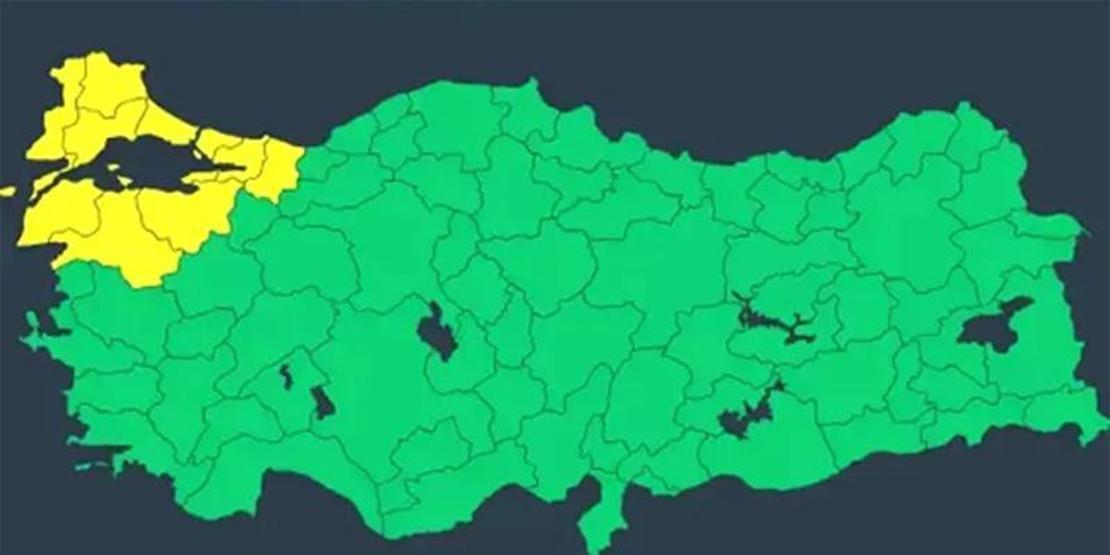 Dikkat Listede İstanbul da var: Meteorolojiden 10 ile sarı kodlu uyarı: Kuvvetli gelecek...