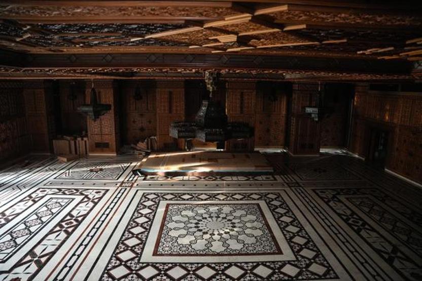 İhtişamı ve lüks mimarisiyle dikkat çekti Esad’ın yaşadığı ev böyle görüntülendi