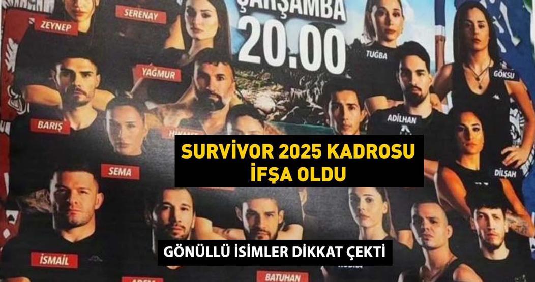Son dakika Survivor 2025 ünlüler ve gönüllüler listesinde kimler var İşte isim isim Survivor 2025 kadrosu