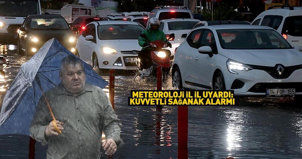 Pazar günü plan yapanlar dikkat Meteoroloji il il uyardı: Kuvvetli sağanak alarmı