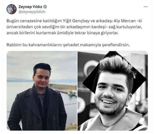 Biri doktor, diğeri mühendis Yüreğimiz yandı: Yardım için tekrar otele girmişler