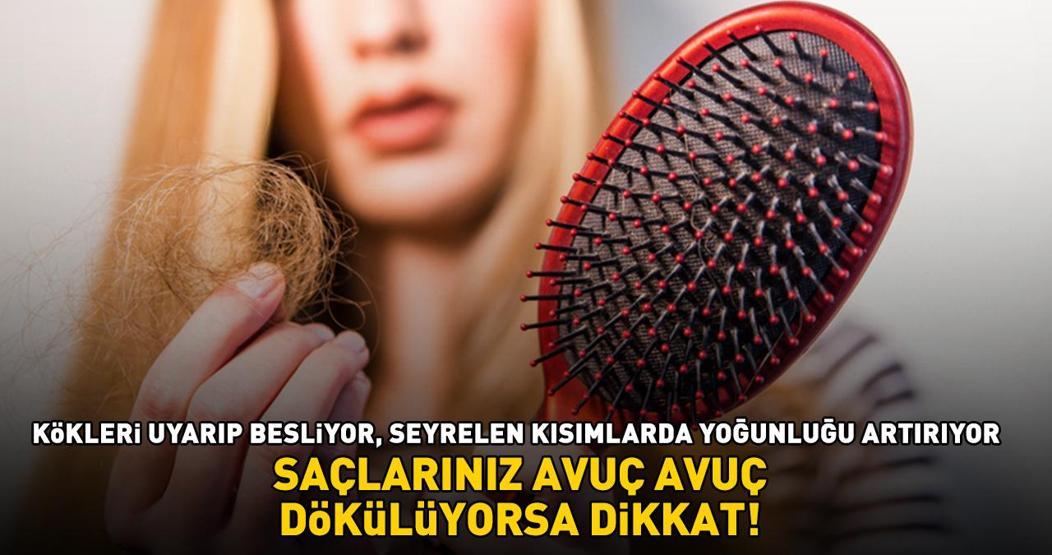 Saçlarınız avuç avuç dökülüyorsa dikkat Kökleri uyarıp besliyor, seyrelen kısımlarda yoğunluğu artırıyor
