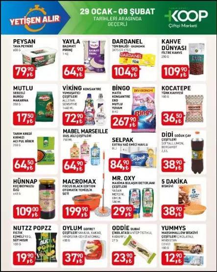 Tarım Kredi Kooperatifi Kataloğu Yayında 29 Ocak 9 Şubat Arası Aktüel Kataloğunda Neler Var Kahveden Peynire, Temizlik Aletlerinden Mutfak İhtiyaçlarına