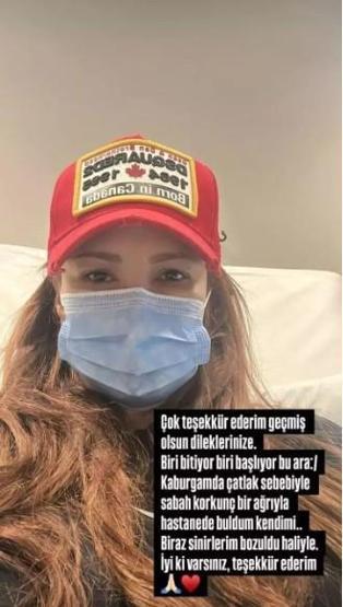 Mine Tugay sevenlerini korkuttu HASTANELİK OLDU