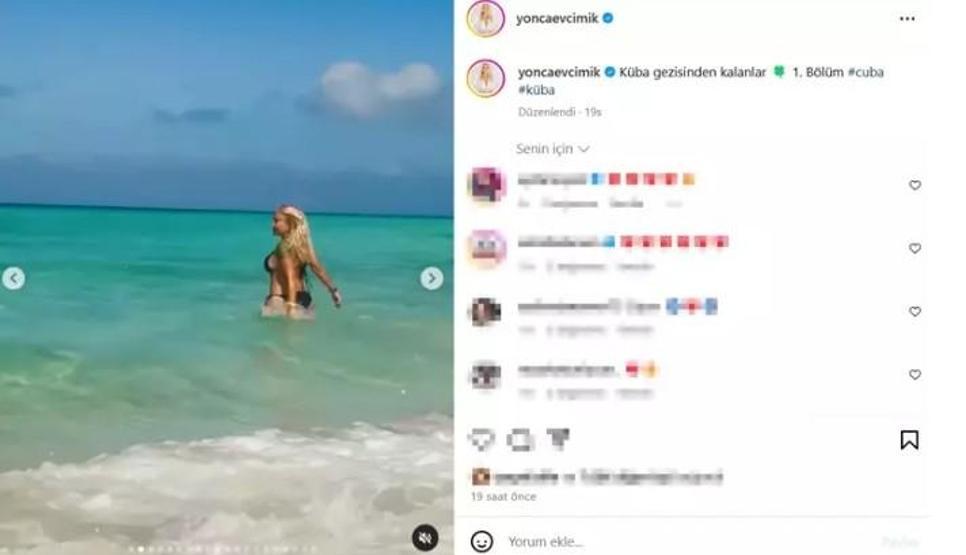 KİM DER 61 YAŞINDA DİYE Yonca Evcimik bikinili pozlarıyla şov yaptı