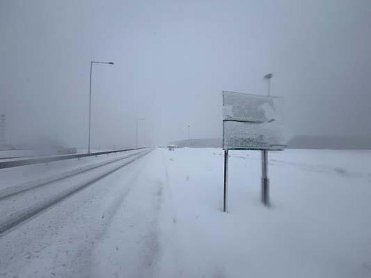 Kuzey Marmara Otoyolunda Kar ve Sis