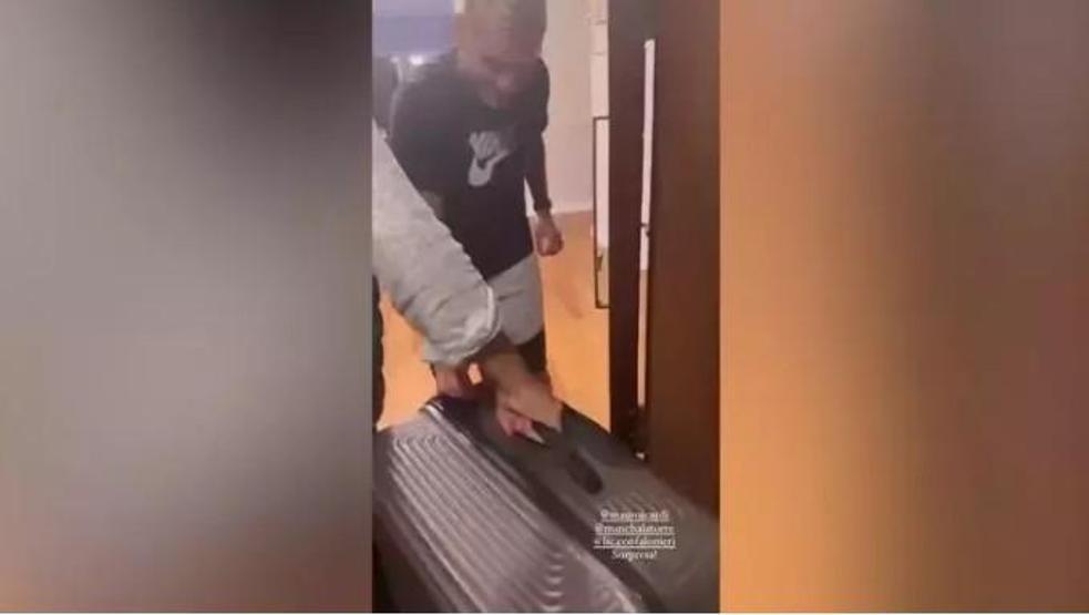 Icardiye sevgilisinden bavullu sürpriz Şaşkınlığını gizleyemedi...