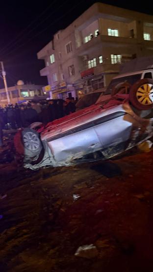 Halı saha maçı dönüşü feci kaza Hastaneye kaldırıldılar