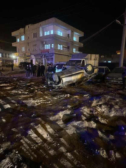 Halı saha maçı dönüşü feci kaza Hastaneye kaldırıldılar