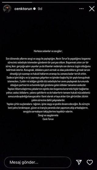 Mahassine Merabet ile yasak aşk yaşadığı iddia edilmişti Cenk Toruna, annesi Nurdan Torundan destek