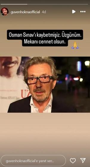 Ünlülerden Kurtlar Vadisinin yönetmeni Osman Sınava veda mesajları: MEKANI CENNET OLSUN