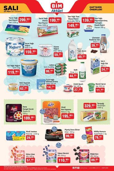 BİM 25 MART SALI AKTÜEL KATALOĞU: Bimde bu salı neler var, neler indirimde