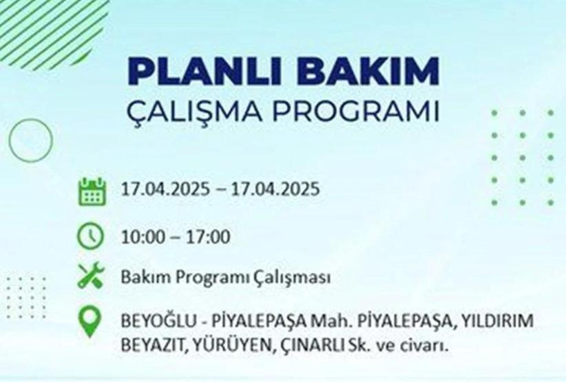 İSTANBUL’DA ELEKTRİKLER NE ZAMAN GELECEK İstanbulun 21 ilçesinde elektrik kesintisi