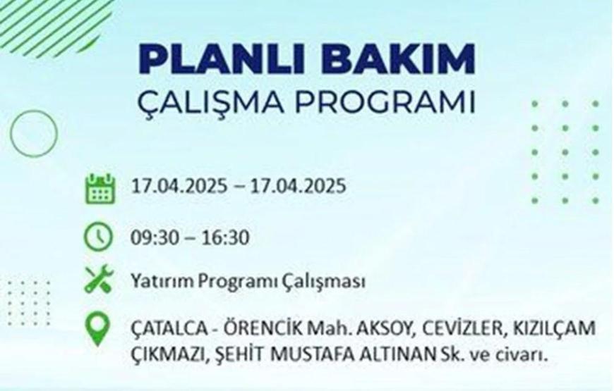 İSTANBUL’DA ELEKTRİKLER NE ZAMAN GELECEK İstanbulun 21 ilçesinde elektrik kesintisi