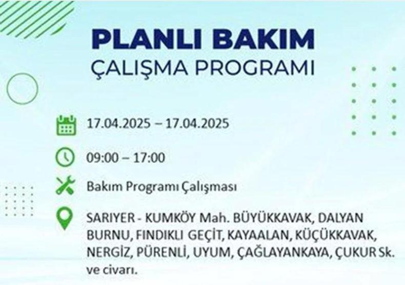 İSTANBUL’DA ELEKTRİKLER NE ZAMAN GELECEK İstanbulun 21 ilçesinde elektrik kesintisi