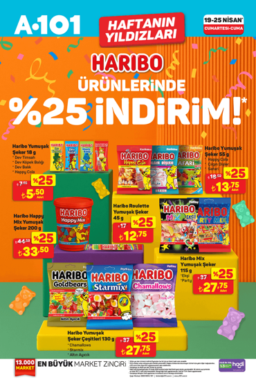 19-25 Nisan 2025 A101 Haftanın Yıldızları kataloğu satışta
