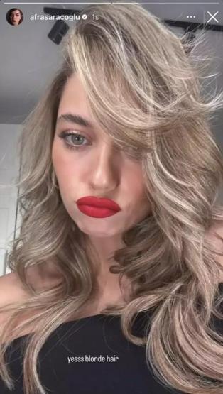 Afra Saraçoğlundan yeni imaj Binlerce beğeni aldı