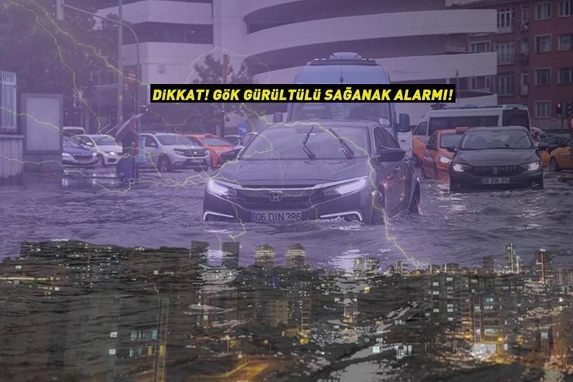 Dikkat Meteoroloji ve Valilik peş peşe uyardı: Gök gürültülü sağanak alarmı Bugün 4, yarın 8 kent...