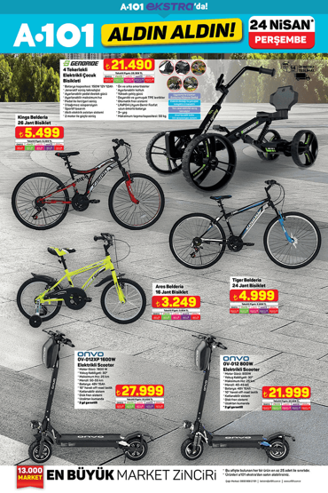 24 NİSAN PERŞEMBE A101 AKTÜEL KATALOĞU: A101, birbirinden dikkat çekici ürünleri raflara getirdi