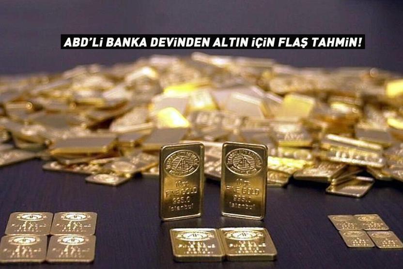 Altın rekor kırmaya devam eder mi ABDli banka devinden flaş tahmin