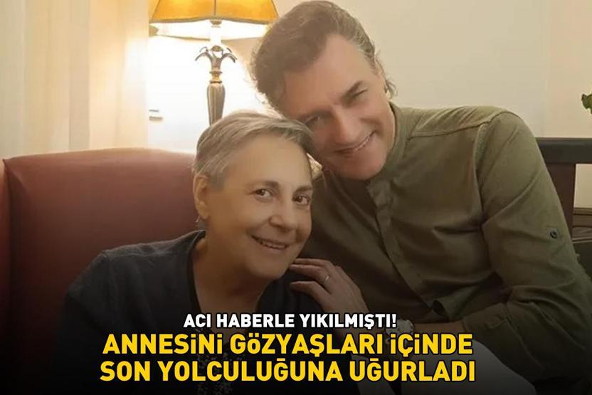 ACI HABERLE YIKILMIŞTI Şarkıcı Tayfun Duygulu annesini gözyaşları içerisinde son yolculuğuna uğurladı