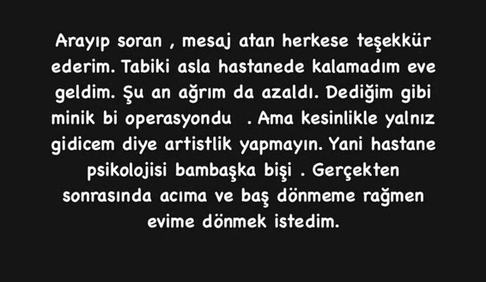 Çok Güzel Hareketler Bunların yıldızıydı Zeynep Koçak ameliyat oldu