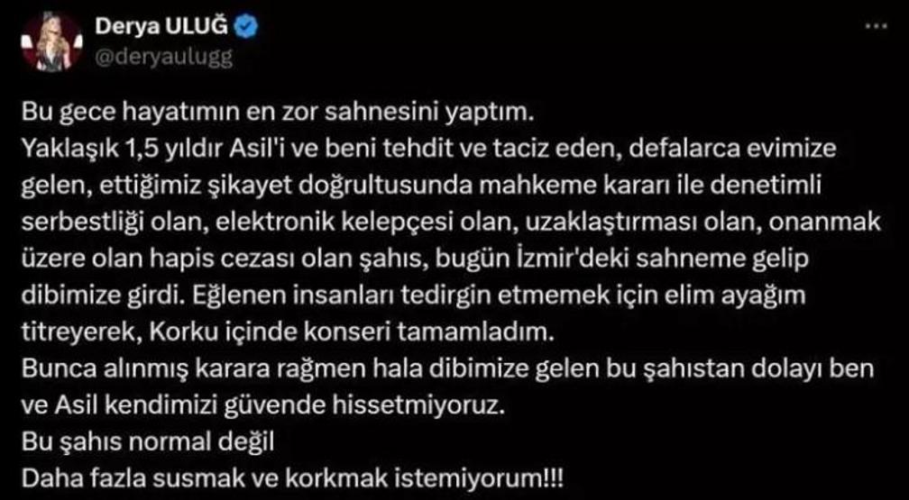 Derya Uluğ yaşadığı kabusu anlattı Hayatımın en zor konseriydi