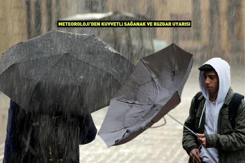 Bu illerde yaşayanlar dikkat Meteoroloji uyardı: Kuvvetli yağış ve rüzgar alarmı