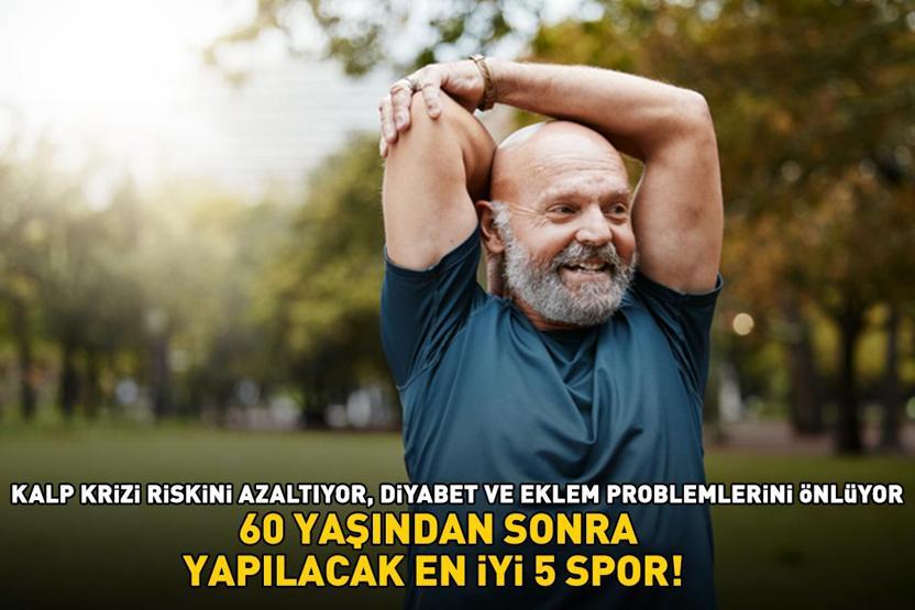 60 YAŞINDAN SONRA YAPILACAK EN İYİ 5 SPOR Kalp krizi riskini azaltıyor, diyabet ve eklem problemlerini önlüyor