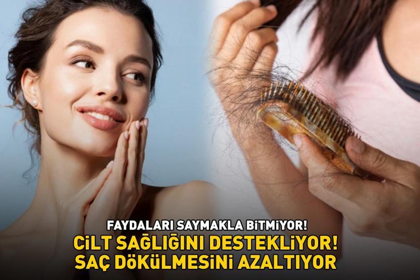 Deneyin, farkı görün Flavonoidler, polifenoller ve C vitamini içeriyor Cilt sağlığını destekliyor, saç dökülmesini azaltıyor
